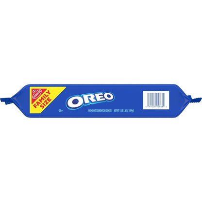 OREO Mega Stuf Cookies – Parent-Approved Pantry Treat for School-Age Kids, Resealable 17.6 oz Family Pack