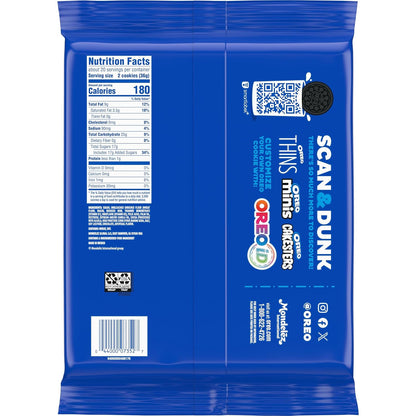 OREO Mega Stuf Cookies, Party Size 25.35 oz – Kids' Birthday Party Dessert Table Pack with Resealable Tab