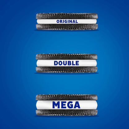 OREO Mega Stuf Cookies, Party Size 25.35 oz – Kids' Birthday Party Dessert Table Pack with Resealable Tab