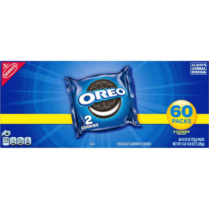 OREO Pre-Portioned 2-Cookie Packs, Bulk Office Snack for Vending Stations and Conference Rooms