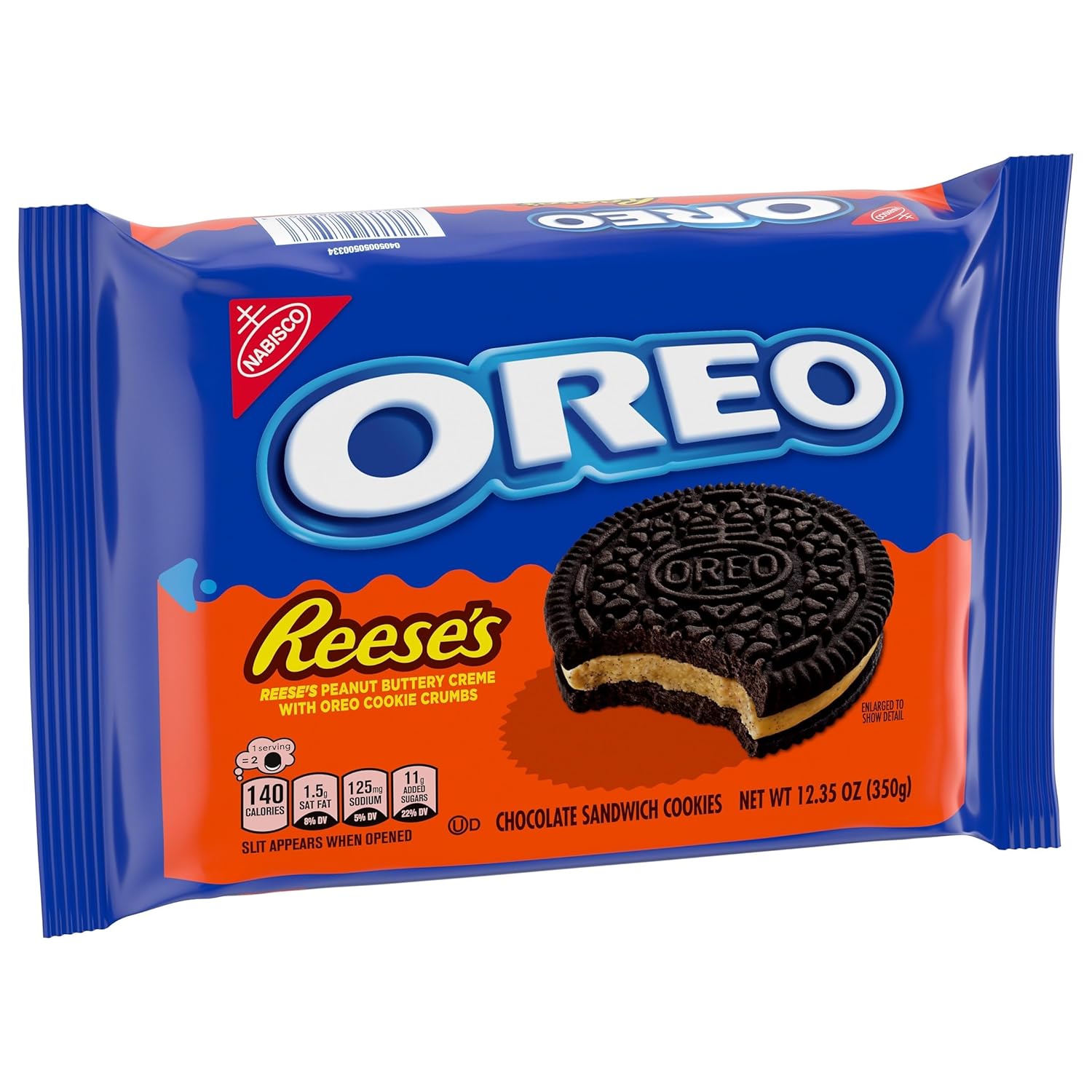 OREO REESE'S Peanut Butter Creme Cookies – Office Break Room Pantry Snack for Shared Workspaces, Pack of 2
