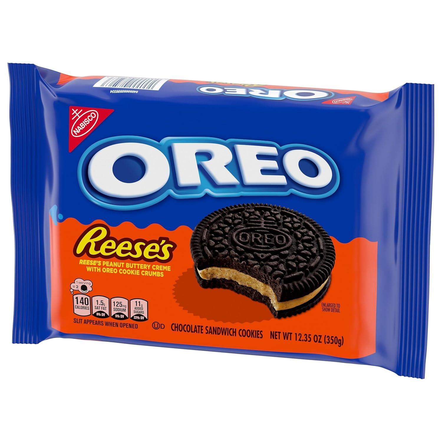 OREO REESE'S Peanut Butter Creme Cookies – Office Break Room Pantry Snack for Shared Workspaces, Pack of 2