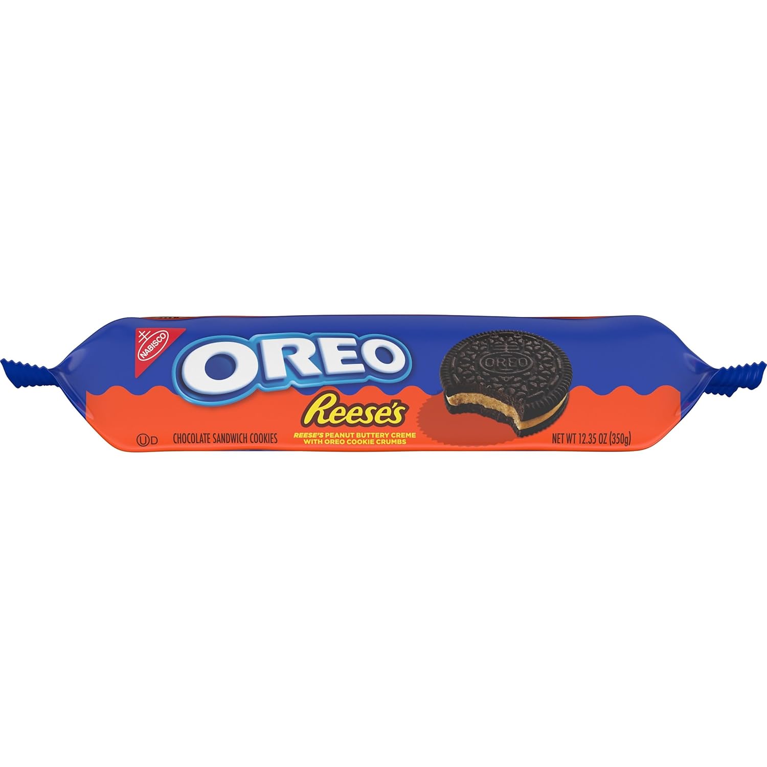 OREO REESE'S Peanut Butter Creme Cookies – Office Break Room Pantry Snack for Shared Workspaces, Pack of 2