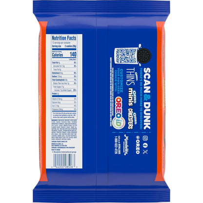 OREO REESE'S Peanut Butter Creme Cookies – Office Break Room Pantry Snack for Shared Workspaces, Pack of 2