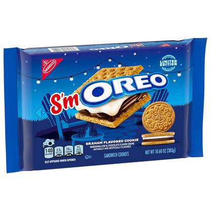 OREO S'mOREO Sandwich Cookies – Fun Limited Edition Hostess Gift for Summer Parties and Housewarmings, 10.68 oz