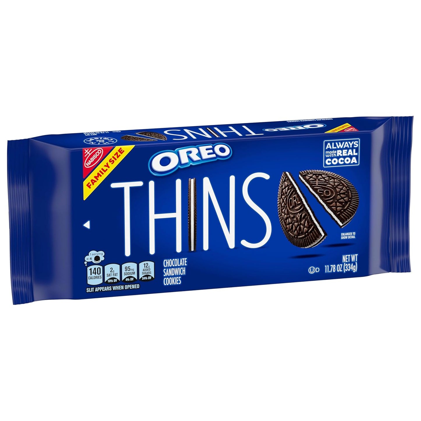 OREO Thins Family Size Cookies – Kid-Friendly Pantry Snack for School Lunches and Playdates