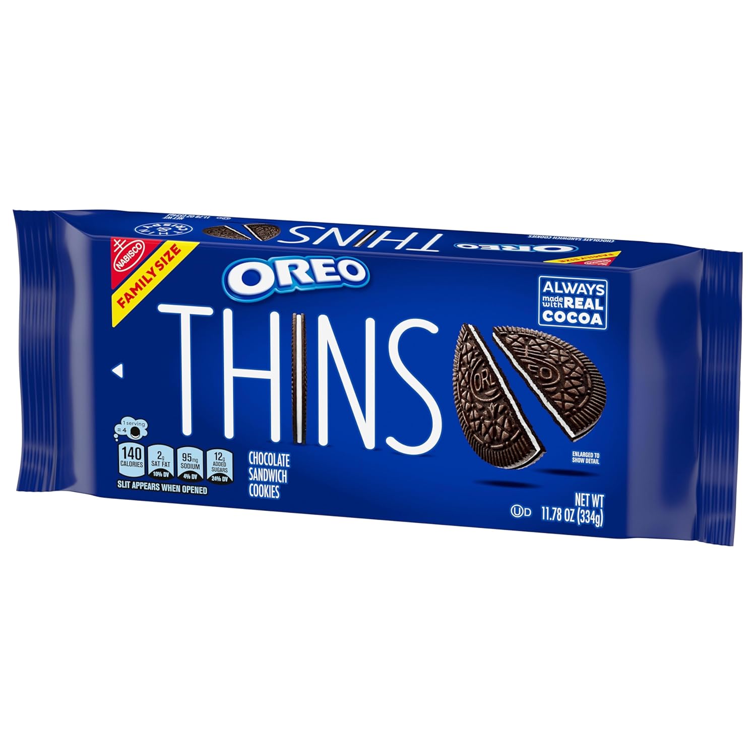 OREO Thins Family Size Cookies – Kid-Friendly Pantry Snack for School Lunches and Playdates