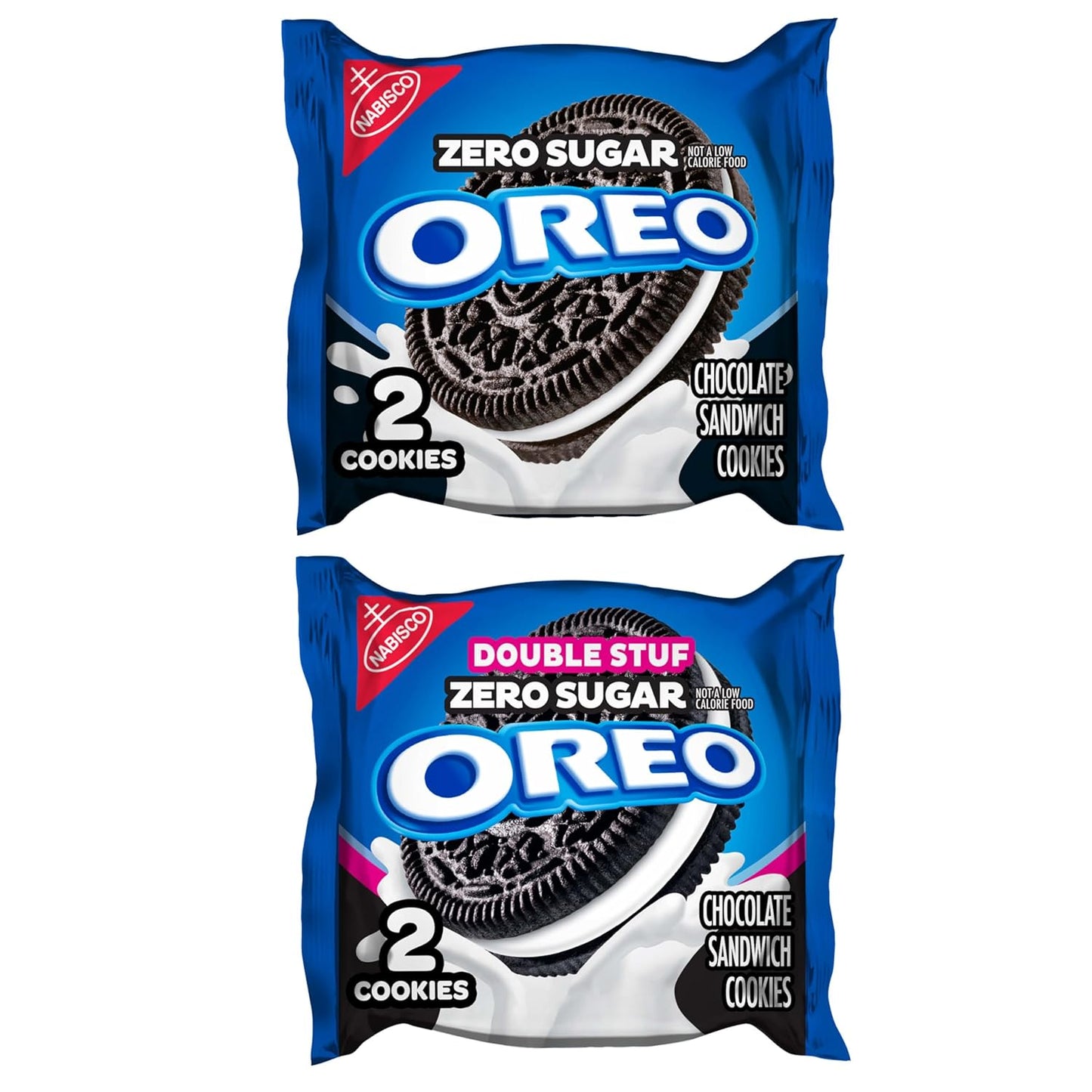 OREO Zero Sugar Cookies Snack Packs – Sugar-Conscious Pantry Staple for Low-Carb Dieters, Aspartame-Free Treat