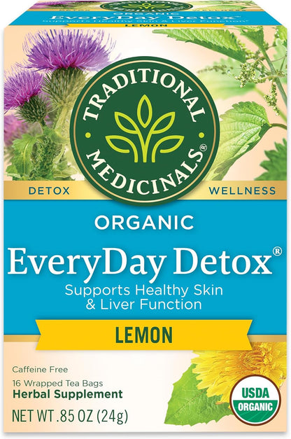 organic burdock, dandelion, nettles, and cleavers herbal blend