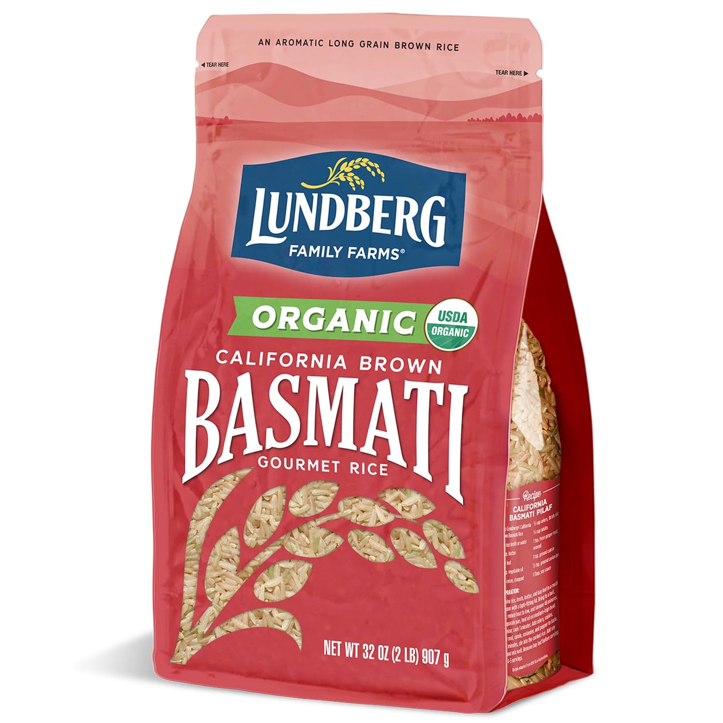 organic california-grown brown basmati rice