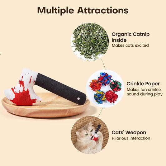 organic catnip and silvervine filling in sun-dried non-woven bag for lasting scent