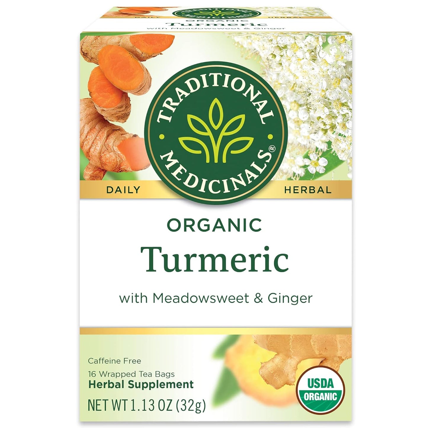 organic turmeric root as primary active ingredient