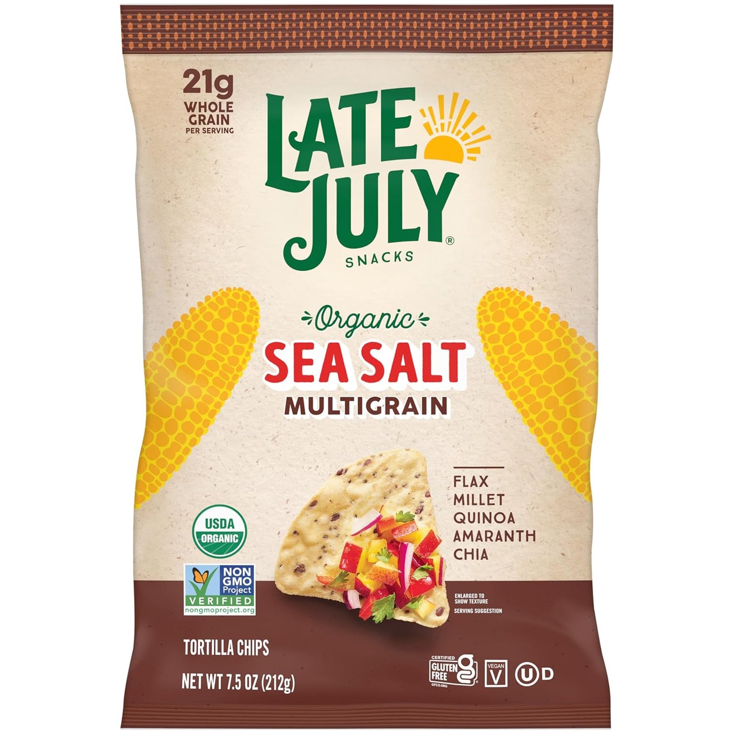 organic whole ground corn base with multigrain and seed blend