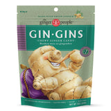 GIN GINS Original Ginger Chews – Pocket-Sized Motion Sickness Relief for Road Trips and Long Drives, 3oz Bag
