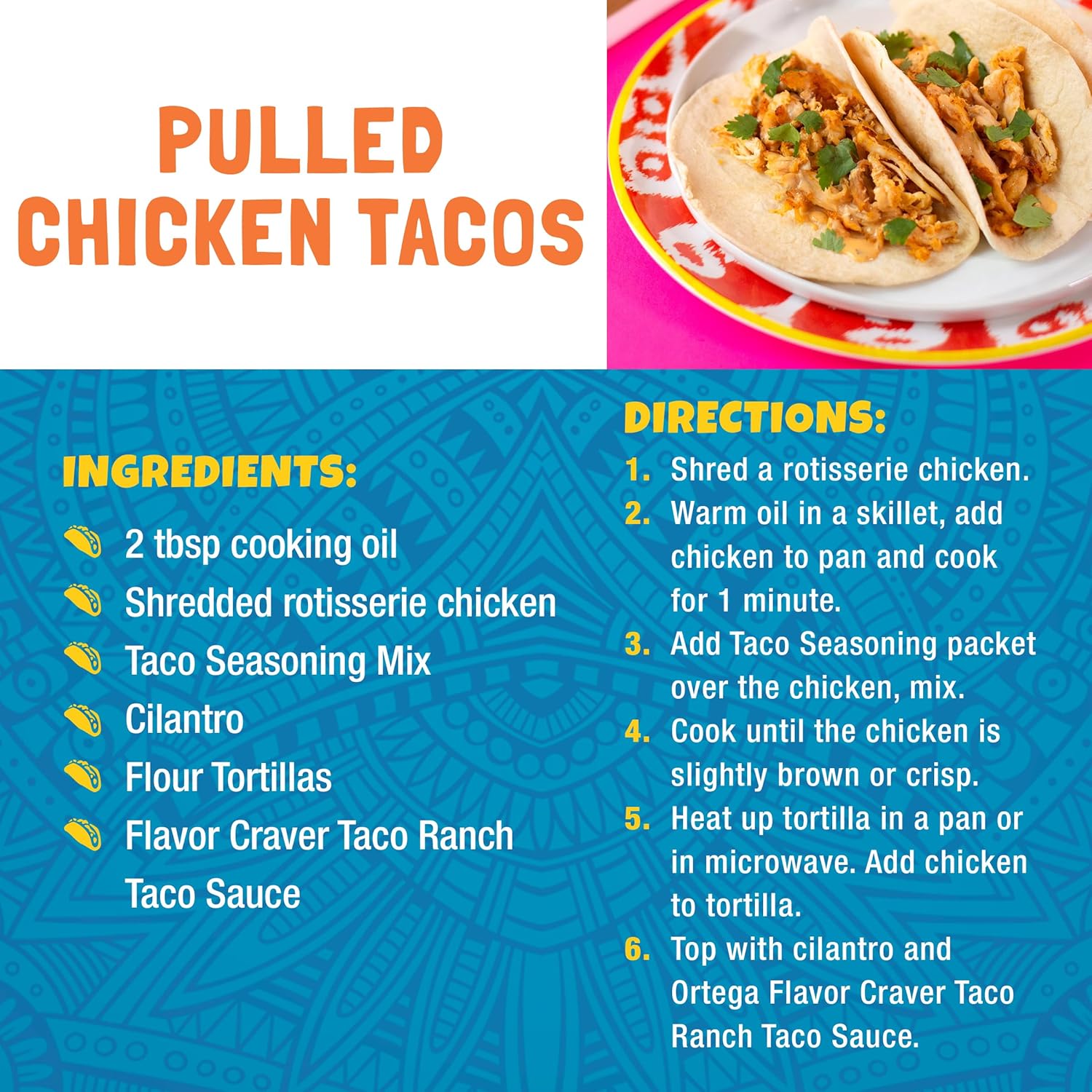 Ortega 24 oz Fat-Free Taco Seasoning, Guilt-Free Flavor for Calorie-Conscious Meal Prep