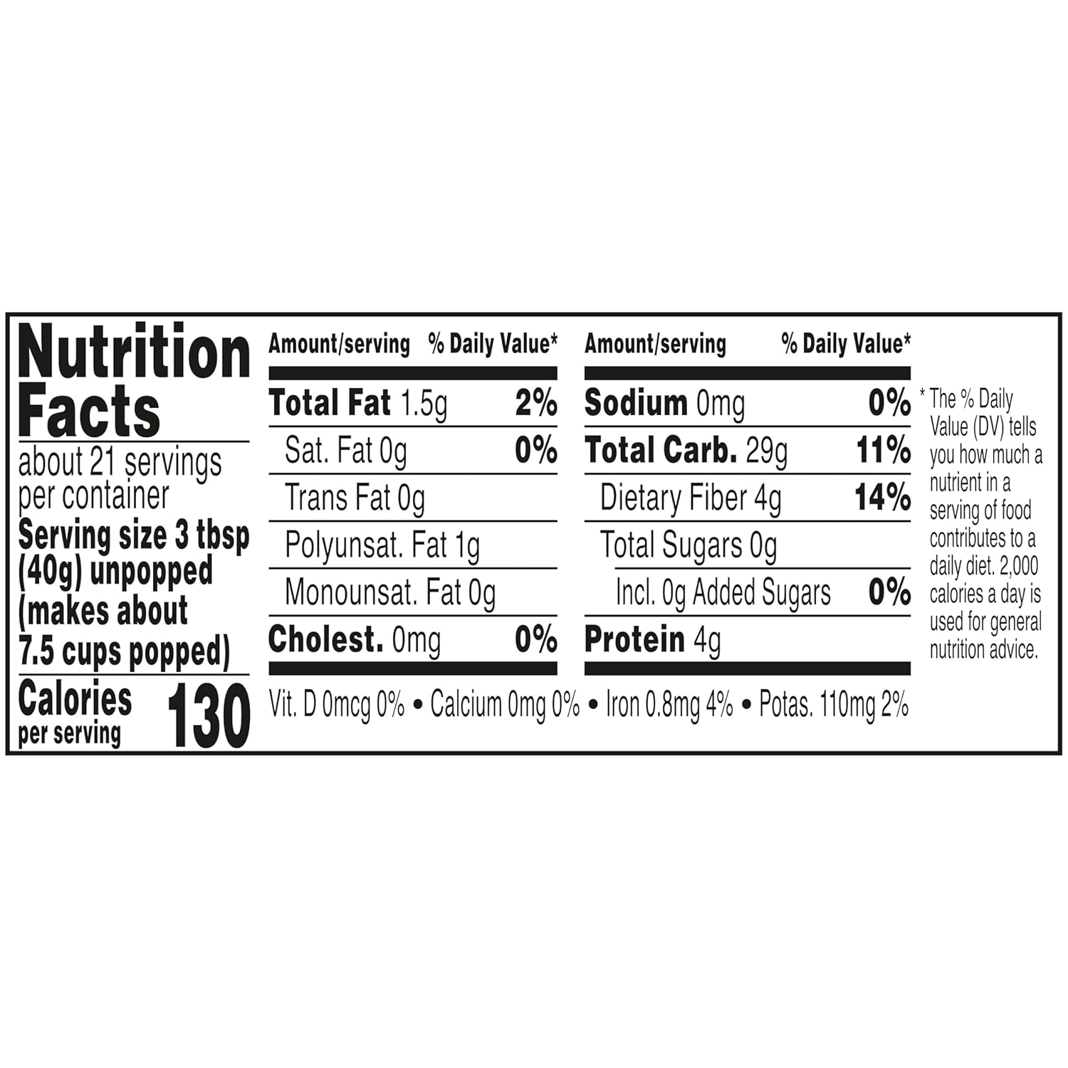 Orville Redenbacher's Gourmet Popcorn Kernels – Quick Study Snack for Dorm Room & Study Lounge, 30 oz Bulk Jar
