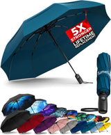 SecureGrip Travel Umbrella – Reliable Storm Cover for Seniors and Daily Commuters, Tested to 100MPH Wind Gusts