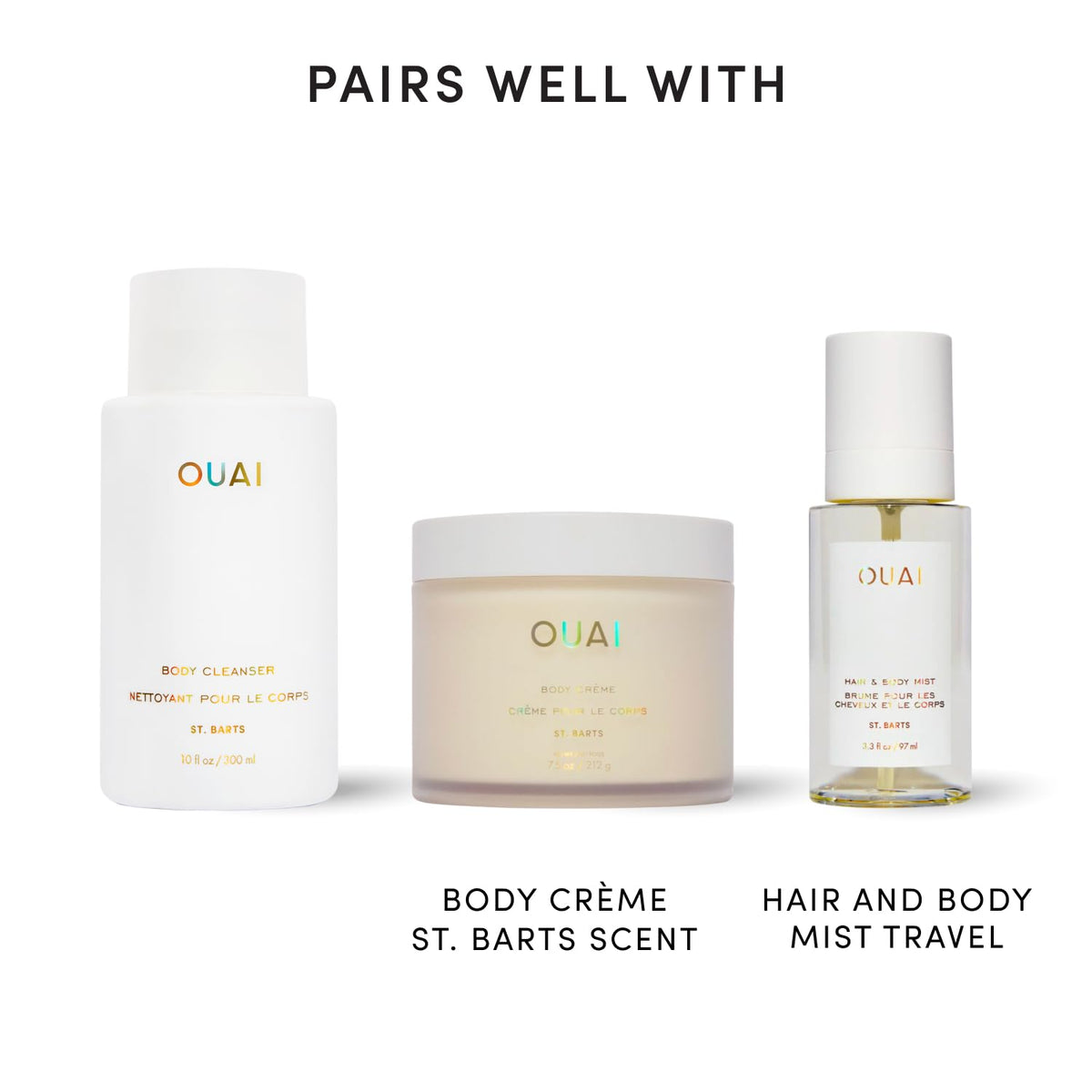 OUAI Dean Street Body Cleanser – Skin-Balancing Body Wash for the Bathtub Mindfulness Ritual
