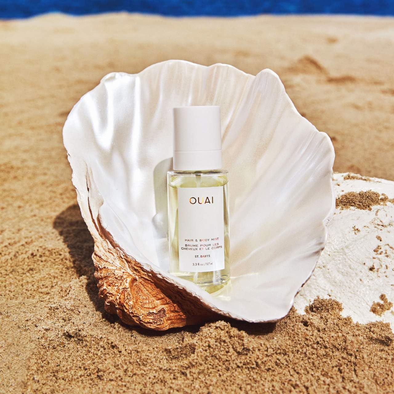 OUAI St. Barts Hair and Body Mist – Travel-Size Tropical Fragrance for Carry-On Luggage and Beach Tote, 3.3 Fl Oz