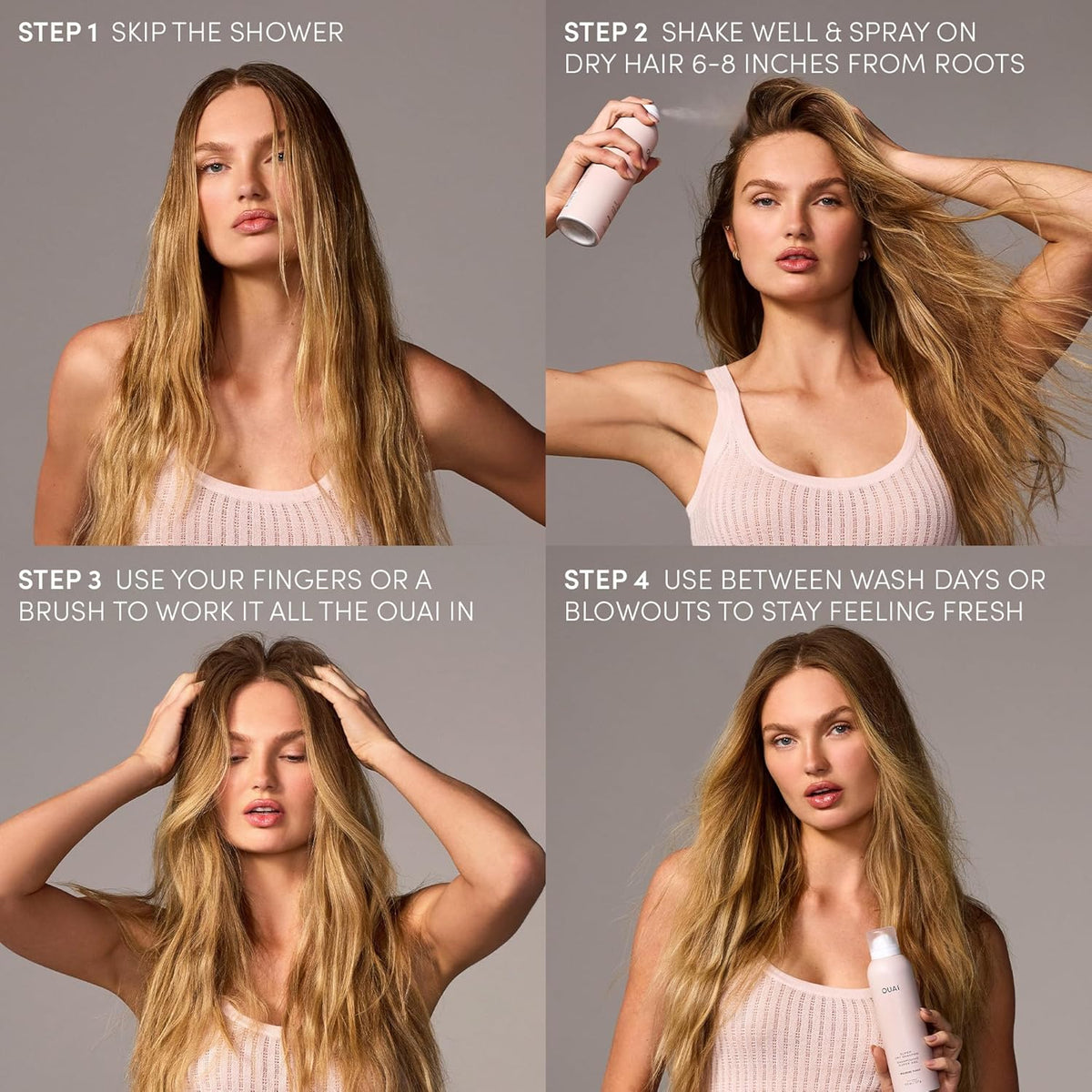 OUAI Super Dry Shampoo - Pampering Mother's Day Present, Luxury Volumizing Dry Shampoo Melrose Place 4.5 oz
