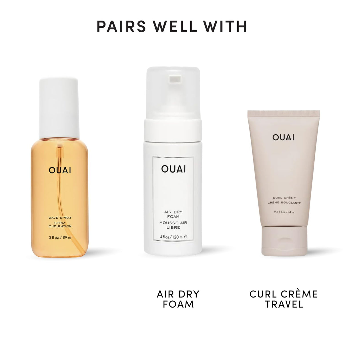 OUAI Wave Spray Travel Size - Thoughtful Beauty Gift for Mom and Best Friend, Beach Wave Hair Mist for Under $30 (3 fl oz)