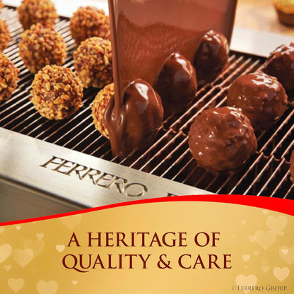 outer coating of milk chocolate with finely chopped hazelnut pieces