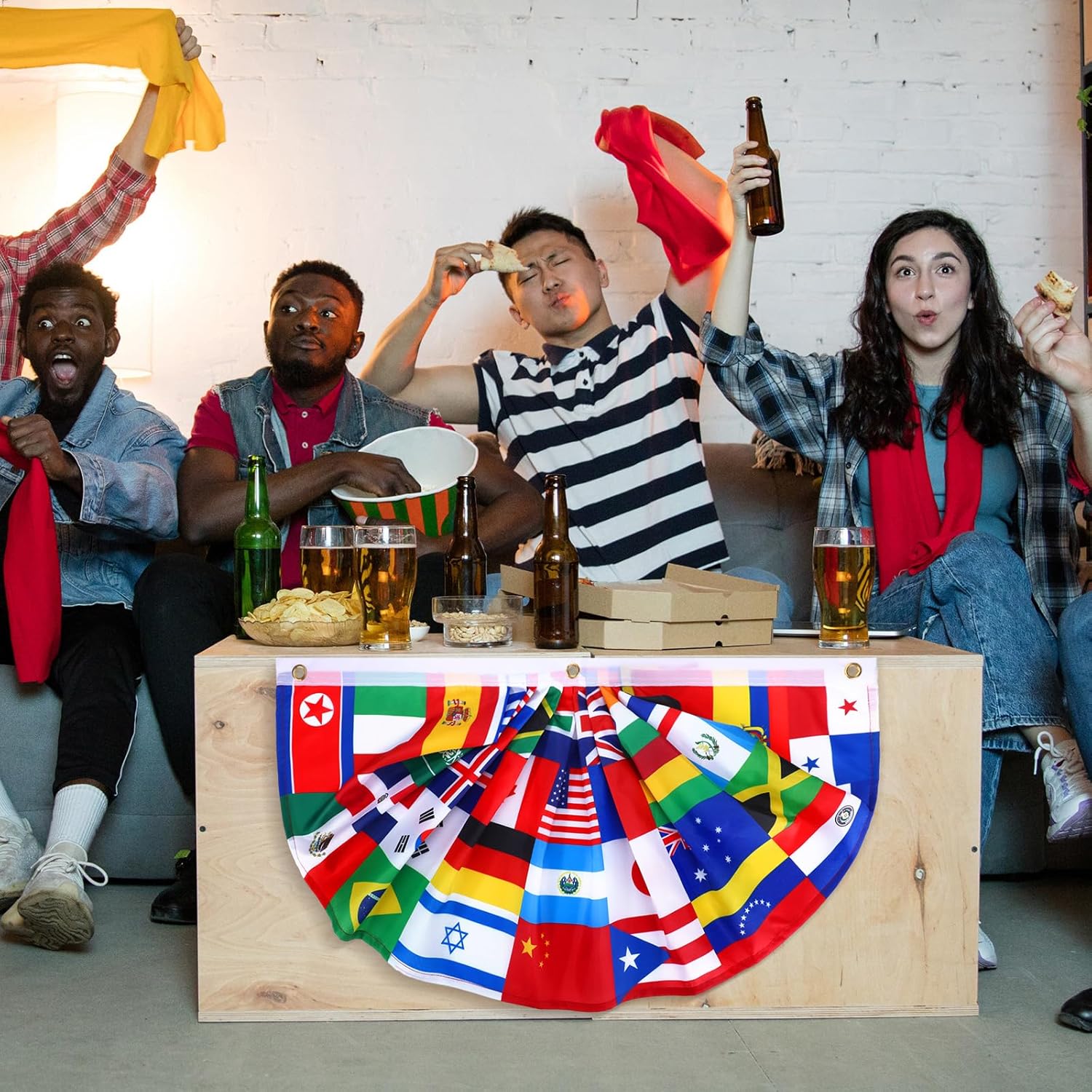 Outus International Flag Decoration Bundle – Thoughtful Gift for Culture Enthusiasts & Global Travelers