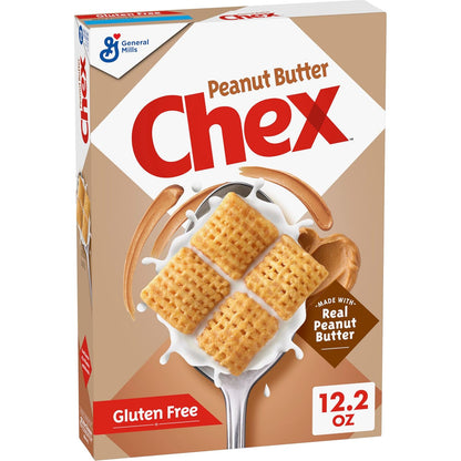 oven-toasted whole grain rice in crunchy lattice-square shape that resists sogginess in milk and recipes