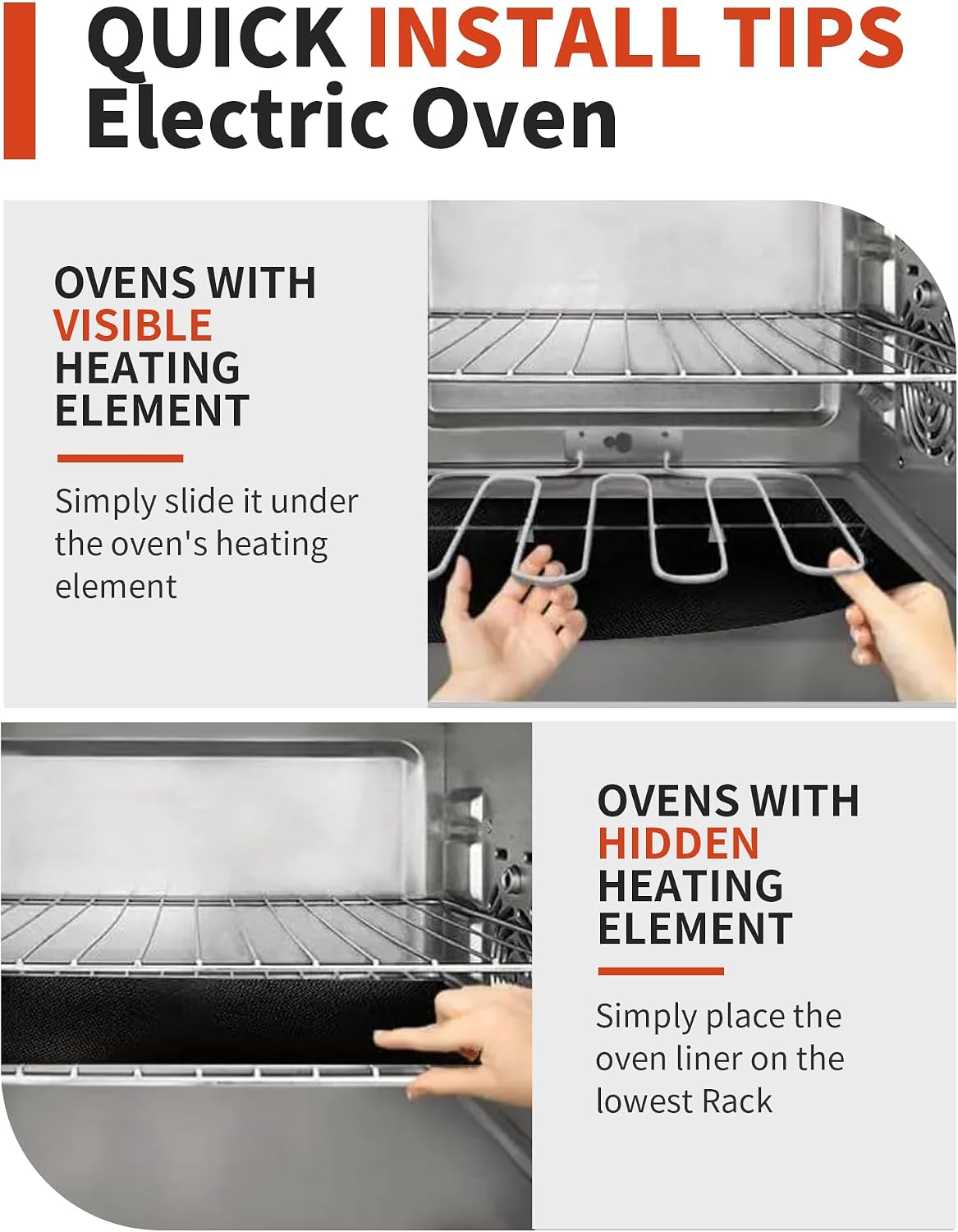 OvenCraft Heat-Resistant Oven Mat – 500°F Safe Liner for Worry-Free Family Cooking