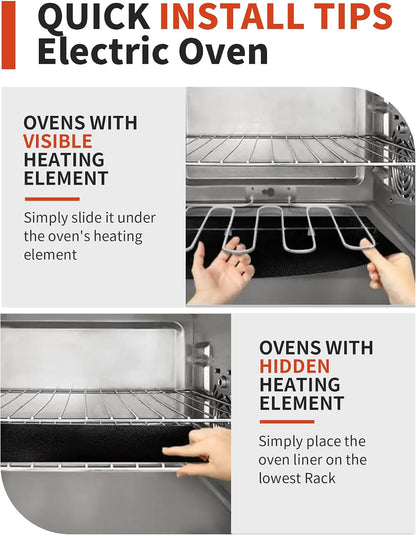 OvenCraft Heat-Resistant Oven Mat – 500°F Safe Liner for Worry-Free Family Cooking