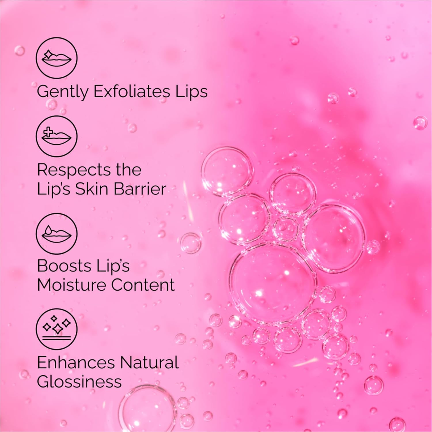 overnight leave-on serum format that dries clear on lips