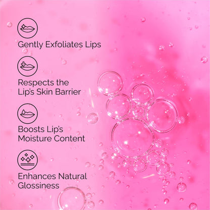 overnight leave-on serum format that dries clear on lips