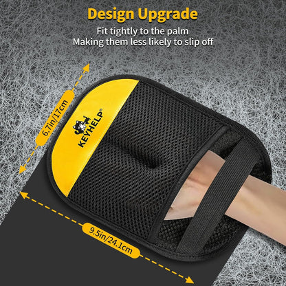 oversized 9.5 x 6.7 inch glove footprint