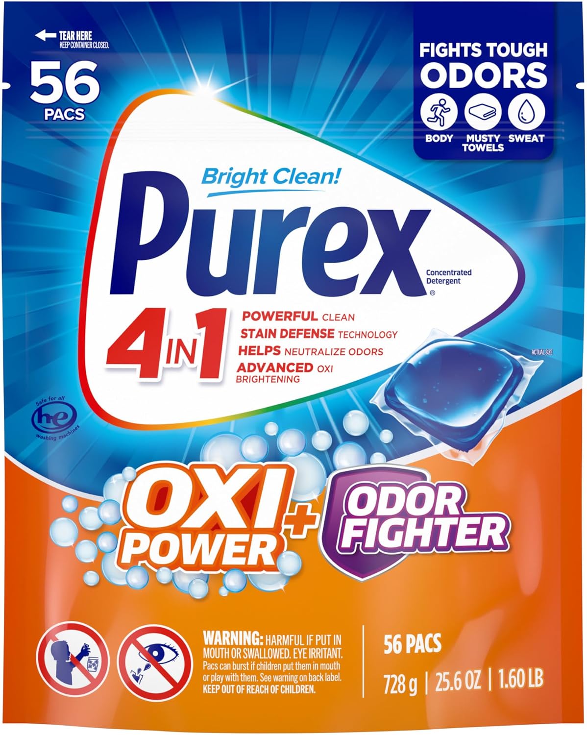 oxi power stain-fighting technology for breaking down tough, set-in stains