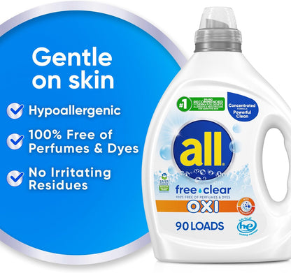 oxi stain-fighting power for whitening and brightening