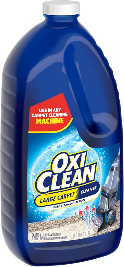OxiClean Large Carpet Cleaner – Stripped-Down Wall-to-Wall Refresh for Clutter-Free Living Rooms, 64 fl oz