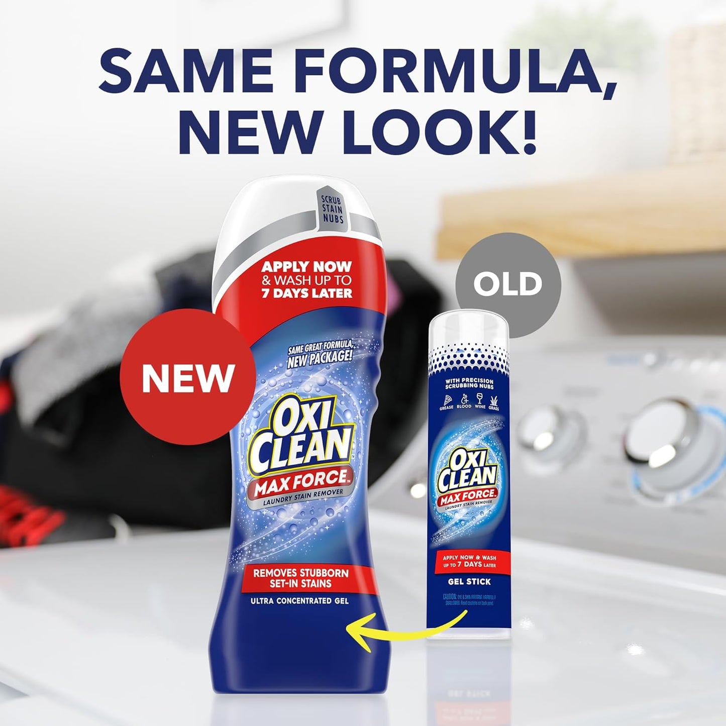 OxiClean Max Force Gel Stick – Single-Product Stain Remover for Clutter-Free Laundry Room Counters