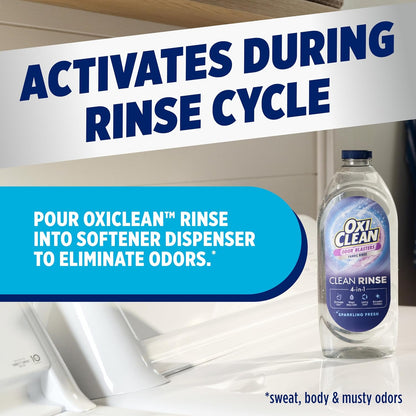 OxiClean Odor Blasters Fabric Rinse – Thoughtful Housewarming Gift for New Homeowners, Laundry Starter Must-Have, Sparkling Fresh Scent, 50 fl oz