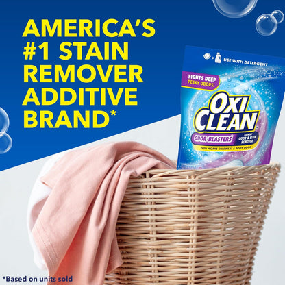 OxiClean Odor Blasters Power Paks – Mud and Grass Stain Remover for Camping and Hiking Gear, 24 Ct