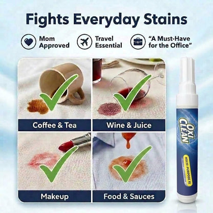 OxiClean On The Go Stain Remover Pen – Patio Brunch Stain Lifter for Outdoor Dining, No Rinsing Required Until Laundry