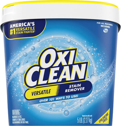 OxiClean Versatile Stain Remover Powder, 5 lb – Practical Housewarming Gift for New Homeowners and Renters