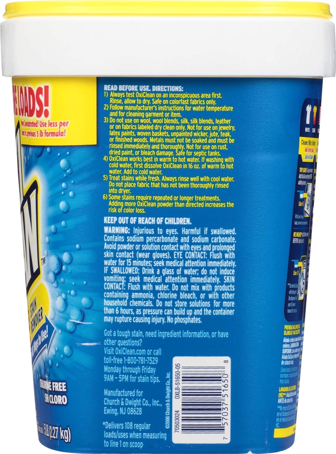 OxiClean Versatile Stain Remover Powder, 5 lb – Practical Housewarming Gift for New Homeowners and Renters