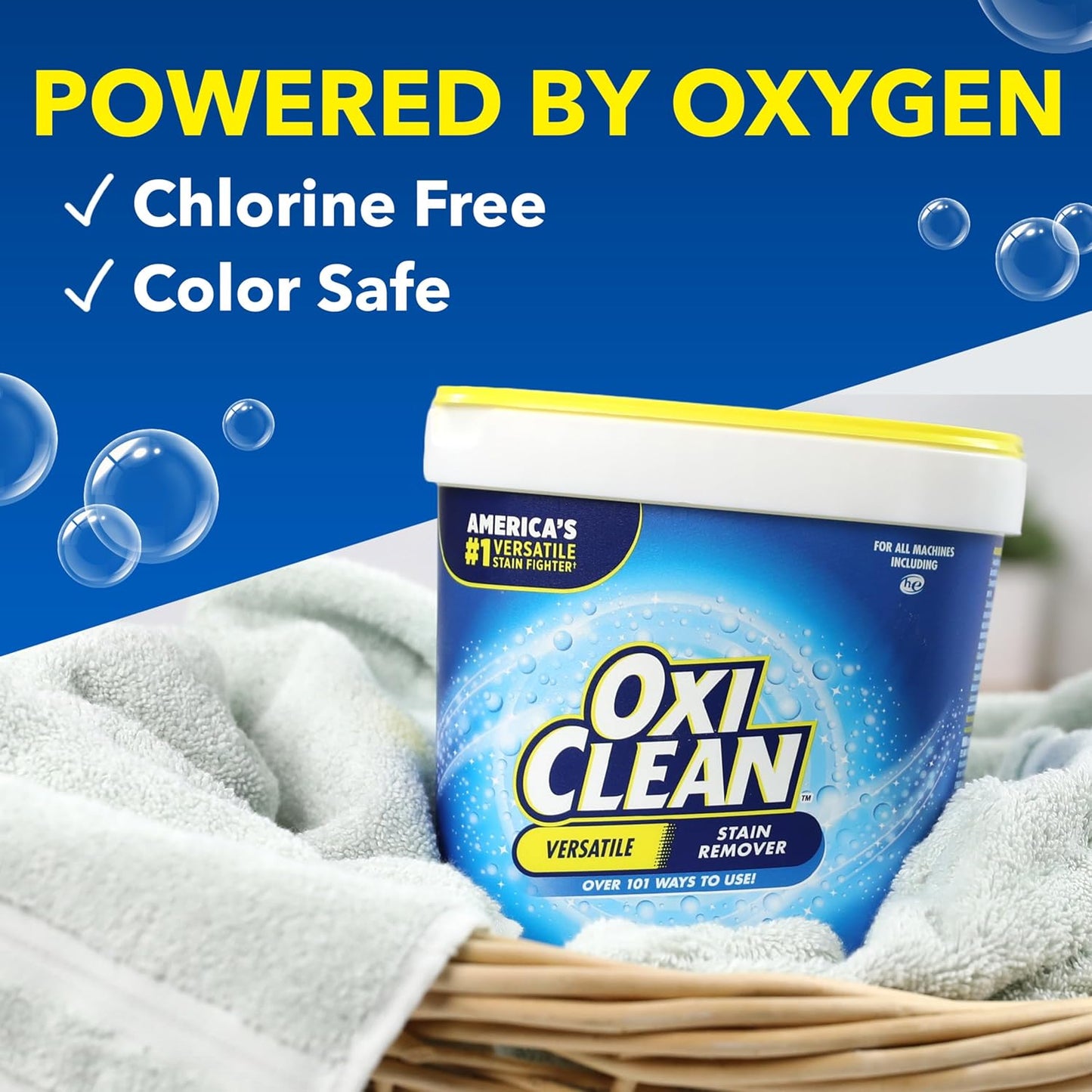 OxiClean Versatile Stain Remover Powder, 5 lb – Practical Housewarming Gift for New Homeowners and Renters