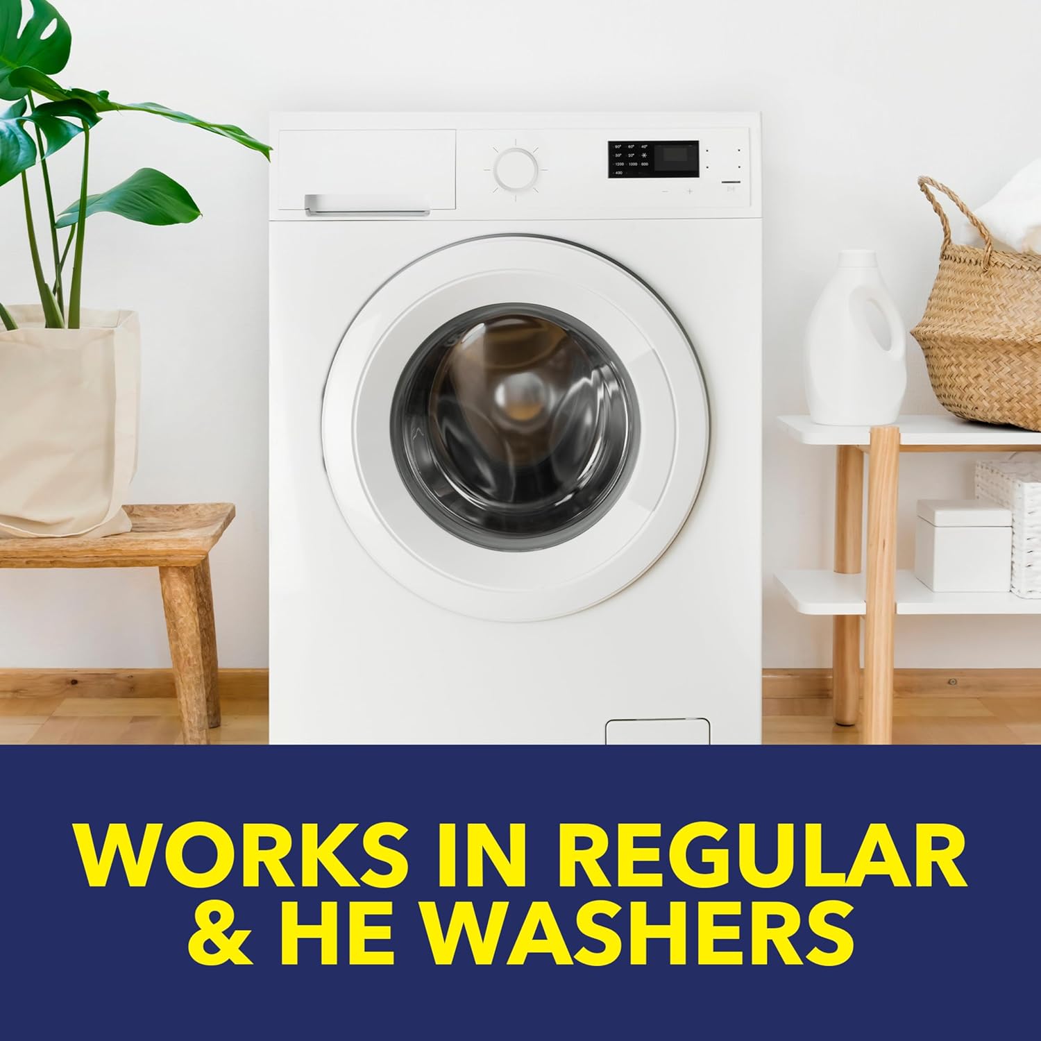 OxiClean Washing Machine Cleaner with Odor Blasters – Septic Safe Washer Cleaner for Family Laundry Room, No Harsh Chemicals, 4-Count