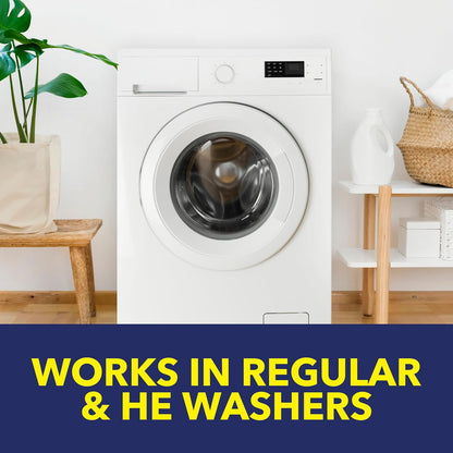 OxiClean Washing Machine Cleaner with Odor Blasters – Septic Safe Washer Cleaner for Family Laundry Room, No Harsh Chemicals, 4-Count