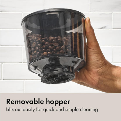 OXO Brew Compact Burr Grinder – Birthday Present for Her with Stainless Steel Finish