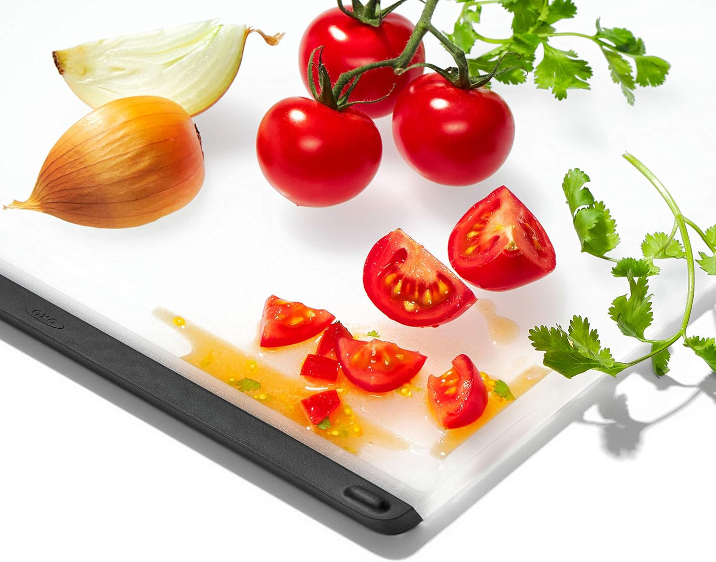 OXO Good Grips Cutting Board Set, Two Neutral-Toned Boards for a Streamlined Small Kitchen Setup