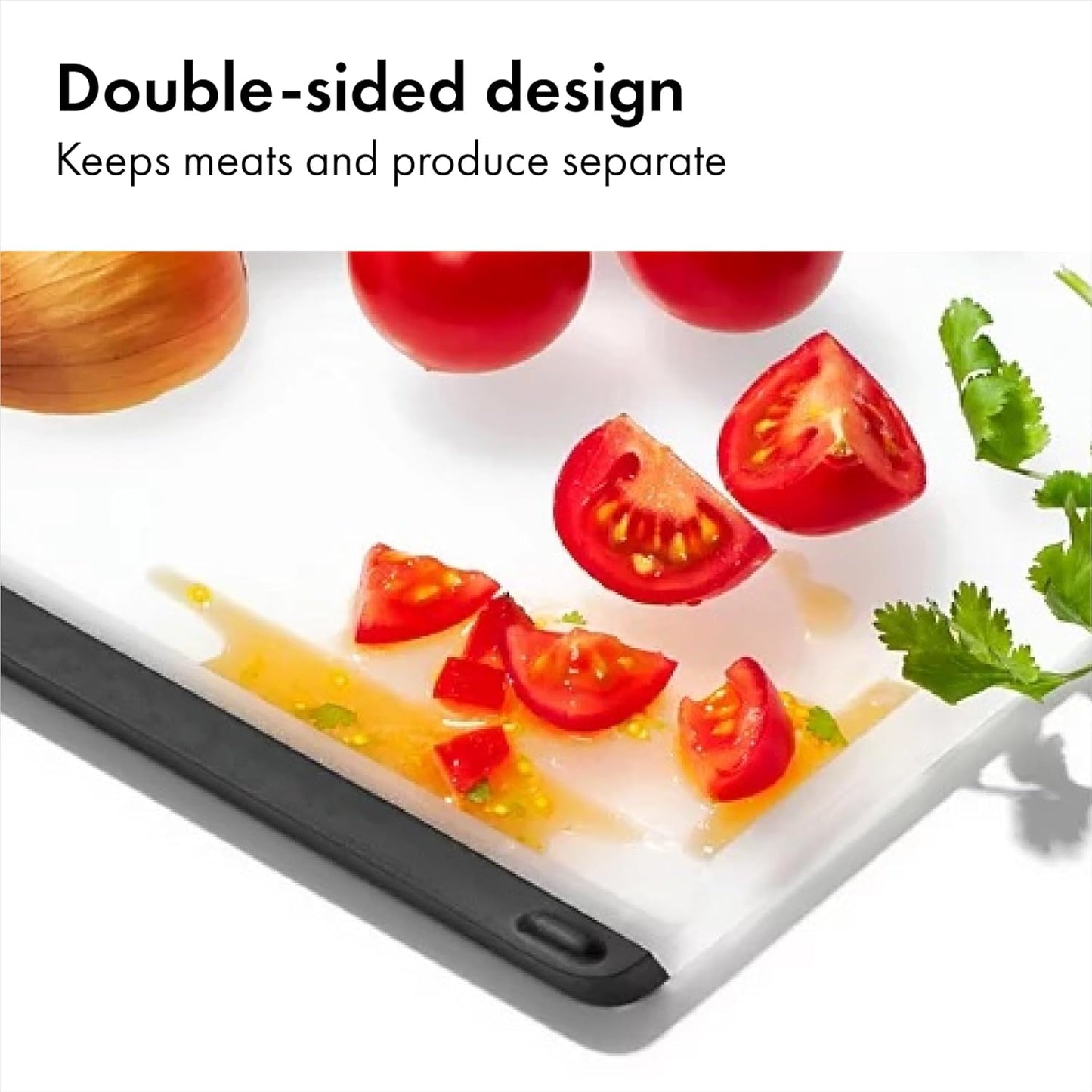OXO Good Grips Cutting Board Set, Two Neutral-Toned Boards for a Streamlined Small Kitchen Setup