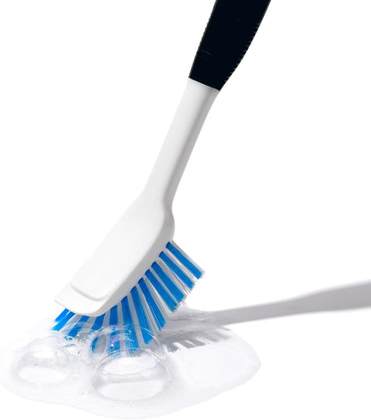 OXO Good Grips Dish Brush – Senior-Safe Dishwashing Brush with Soft Ergonomic Handle, Secure Hold with Soapy Hands