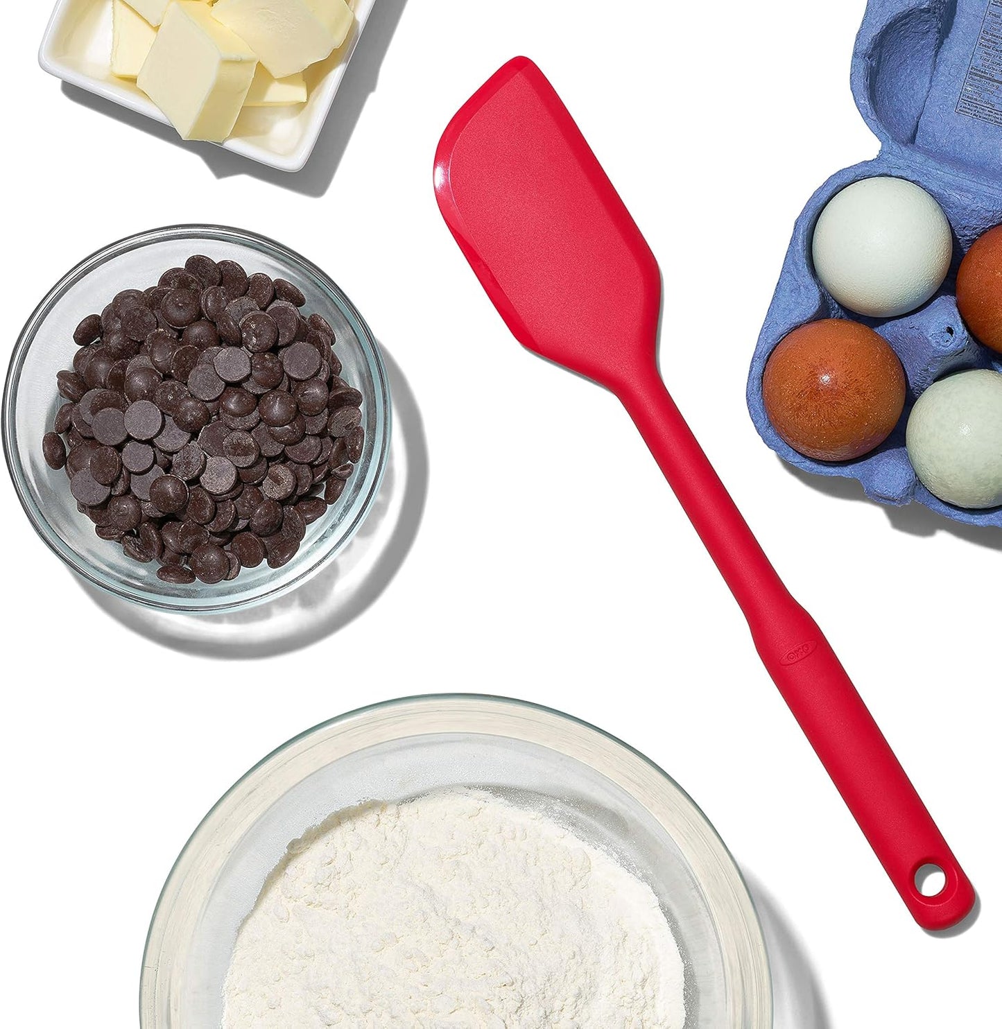 OXO Good Grips Silicone Spatula Trio – Work-Smart Kitchen Set for Faster Meal Prep and Baking Sessions